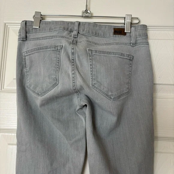 PAIGE Edgemont Montauk Grey No Whiskers Jeans Size 27 - Picture 7 of 13